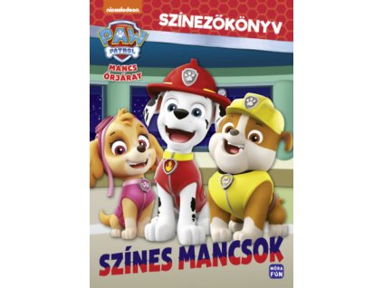 Mancs Őrjárat - Színes mancsok - Színezőkönyv