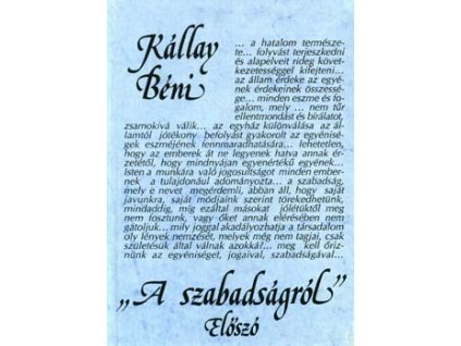 "A szabadságról" - Előszó J. Stuart Mill művéhez