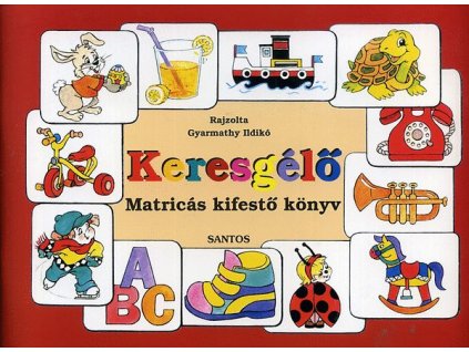 Keresgélő - Matricás kifestő könyv
