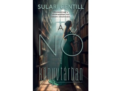 A nő a könyvtárban