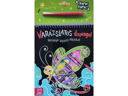 Karckönyv kaparós pálcikával - Varázslatos dzsungel