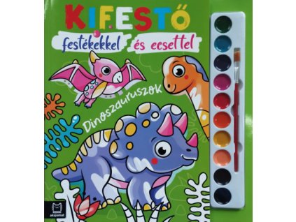 Kifestő festékekkel és ecsettel - Dinoszauruszok