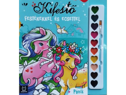 Kifestő festékekkel és ecsettel - Pónik