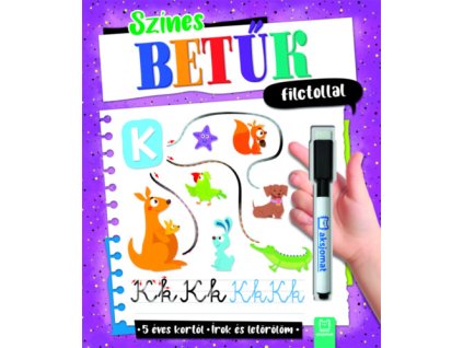 Színes betűk filctollal