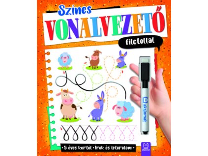 Színes vonalvezető filctollal