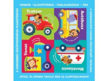 Puzzle-könyvek - formák, ellentétpárok, foglalkozások, óra