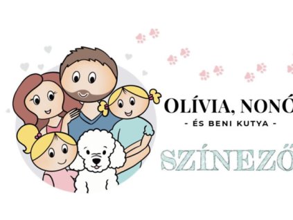 Olívia, Nonó és Beni kutya színező