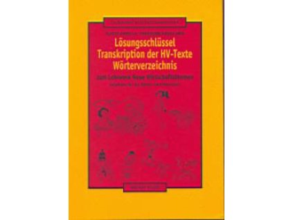Lösungsschlüssel-Transkription der HV-Texte-Wörterverzeichnis