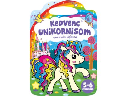 Kedvenc unikornisom - versikés kifestő