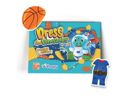 Öltöztesd fel a dínót - matricás öltöztető