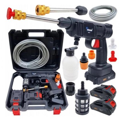 PowerStream Akumulátorová tlaková myčka 35bar 36V Mega Set XXXL