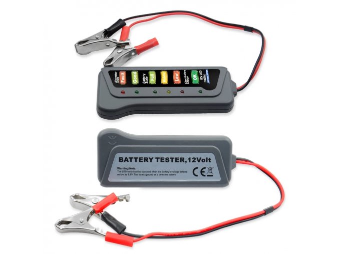 Tester autobaterie a alternátoru 12V