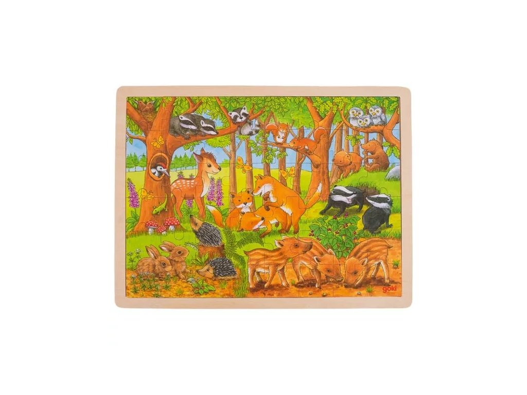 puzzle mladata v lese