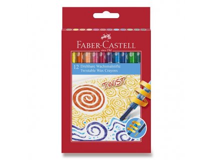 Voskovky Faber-Castell Twist 12 barev