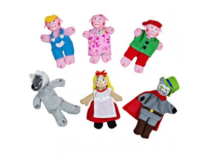 Bigjigs Toys Prstoví maňásci pohádkové postavičky