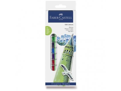 Olejové barvy Faber-Castell 12 barev
