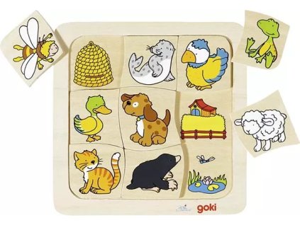 drevene puzzle kdo kde bydli