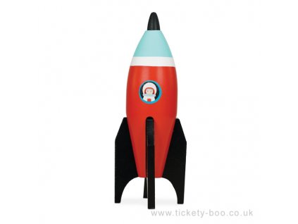 Le Toy Van barevná raketa 1 ks červená Le Toy Van barevná raketa 1 ks červená