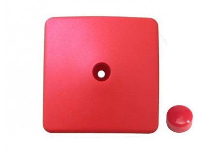 Plastová krytka - hranol 90 x 90 mm, červená