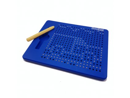 Magnetická kreslící tabulka Magpad - modrá - 380 kuliček