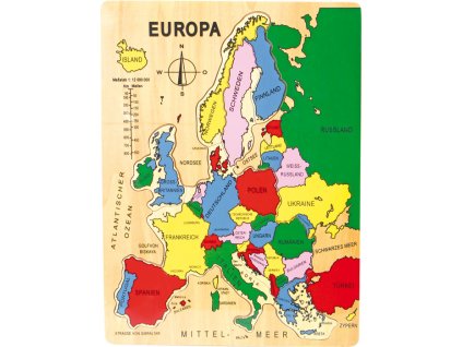 small foot Vkládací puzzle Evropa