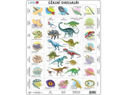 Puzzle Fascinující svět dinosaurů 35 dílků