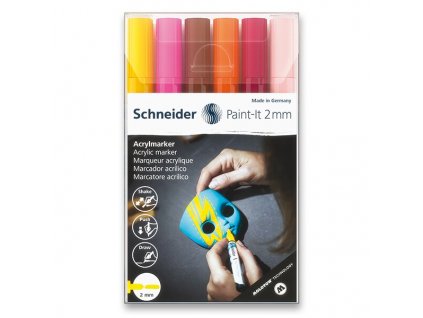 Akrylový popisovač Schneider Paint-It 310 souprava V3, 6 barev