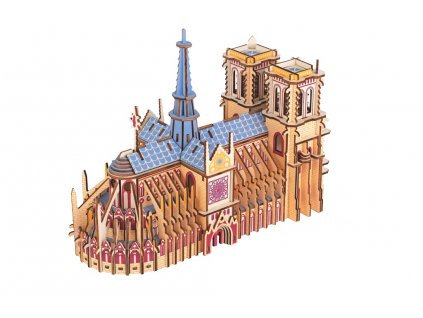 Woodcraft Dřevěné 3D puzzle Katedrála Notre-Dame