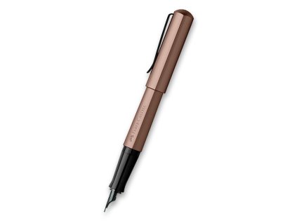 Faber-Castell Hexo Bronze plnicí pero hrot F