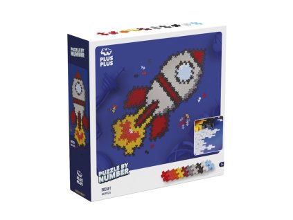 Plus-Plus Skládej podle čísel - Raketa 500 ks