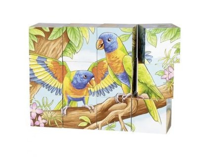puzzle kostky zvirata australie 12 ks