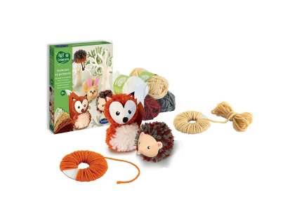 vyroba lesnich zviratek z vlny