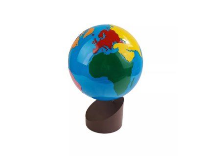 globus barevne kontinenty