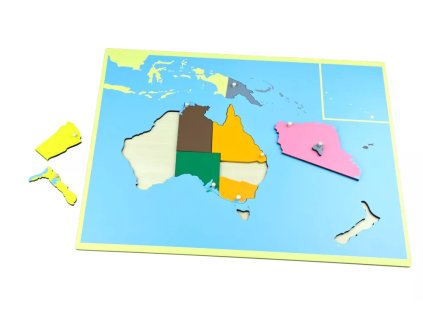 puzzle mapa australie bez rameku