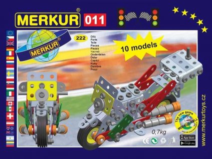 Merkur 011 Motocykl - 222 dílů