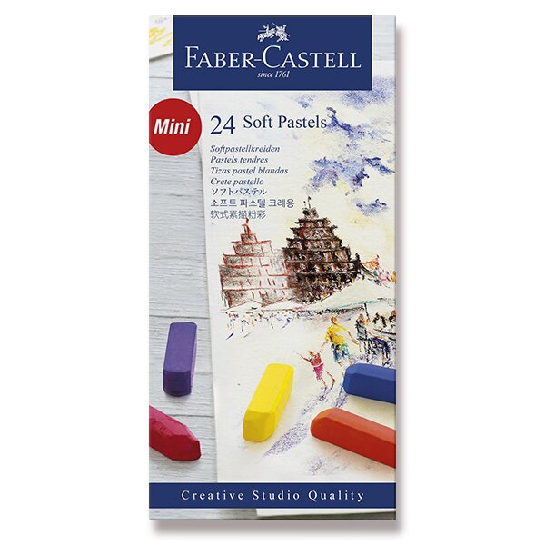 Fotografie Pastelové křídy Faber-Castell Mini 24 barev