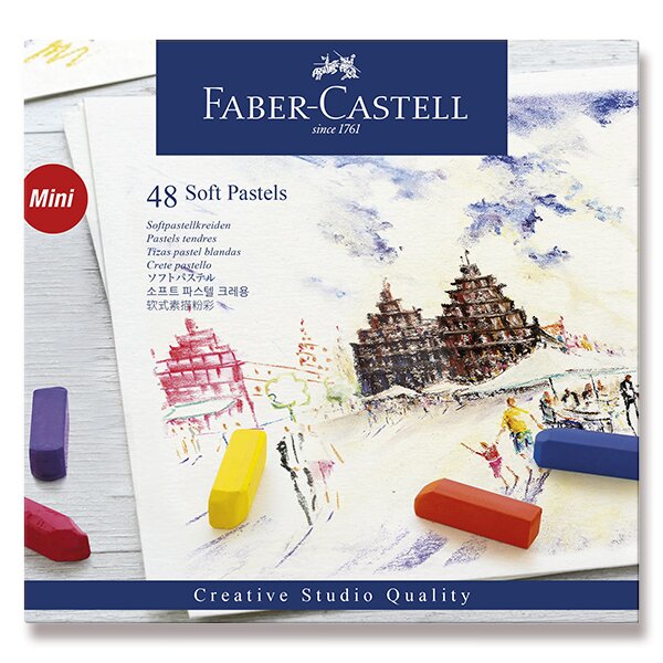 Fotografie Pastelové křídy Faber-Castell Mini 48 barev Faber-Castell A49:0087_1282480