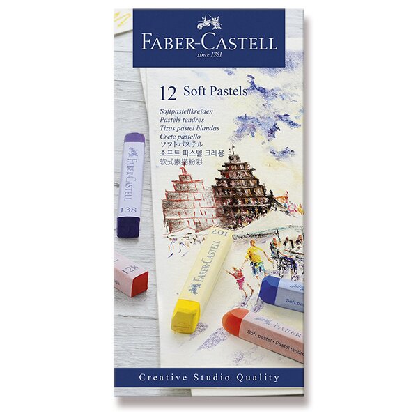 Fotografie Pastelové křídy Faber-Castell 12 barev Faber-Castell A49:0087_1283120