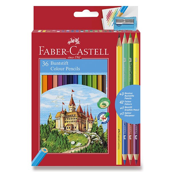 Pastelky Faber-Castell 36 barev + 6 barev