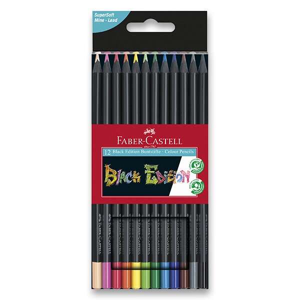 Fotografie Pastelky Faber-Castell Black Edition 12 barev Faber-Castell A49:0086_1164120