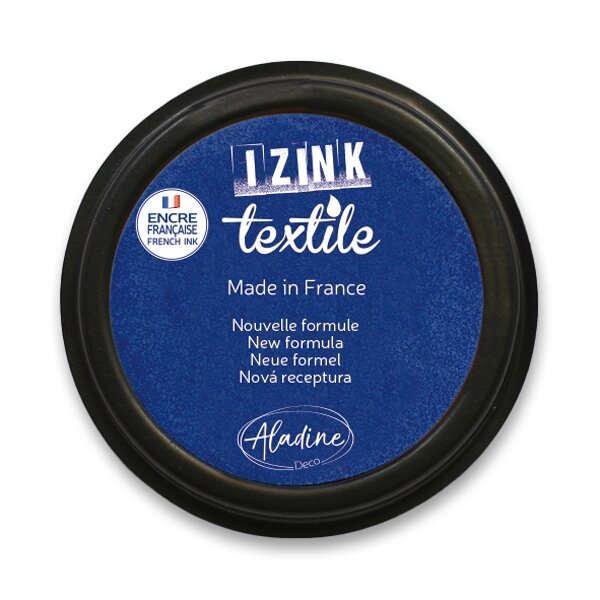 Fotografie Razítkovací polštářek Izink Textile tmavě modrá