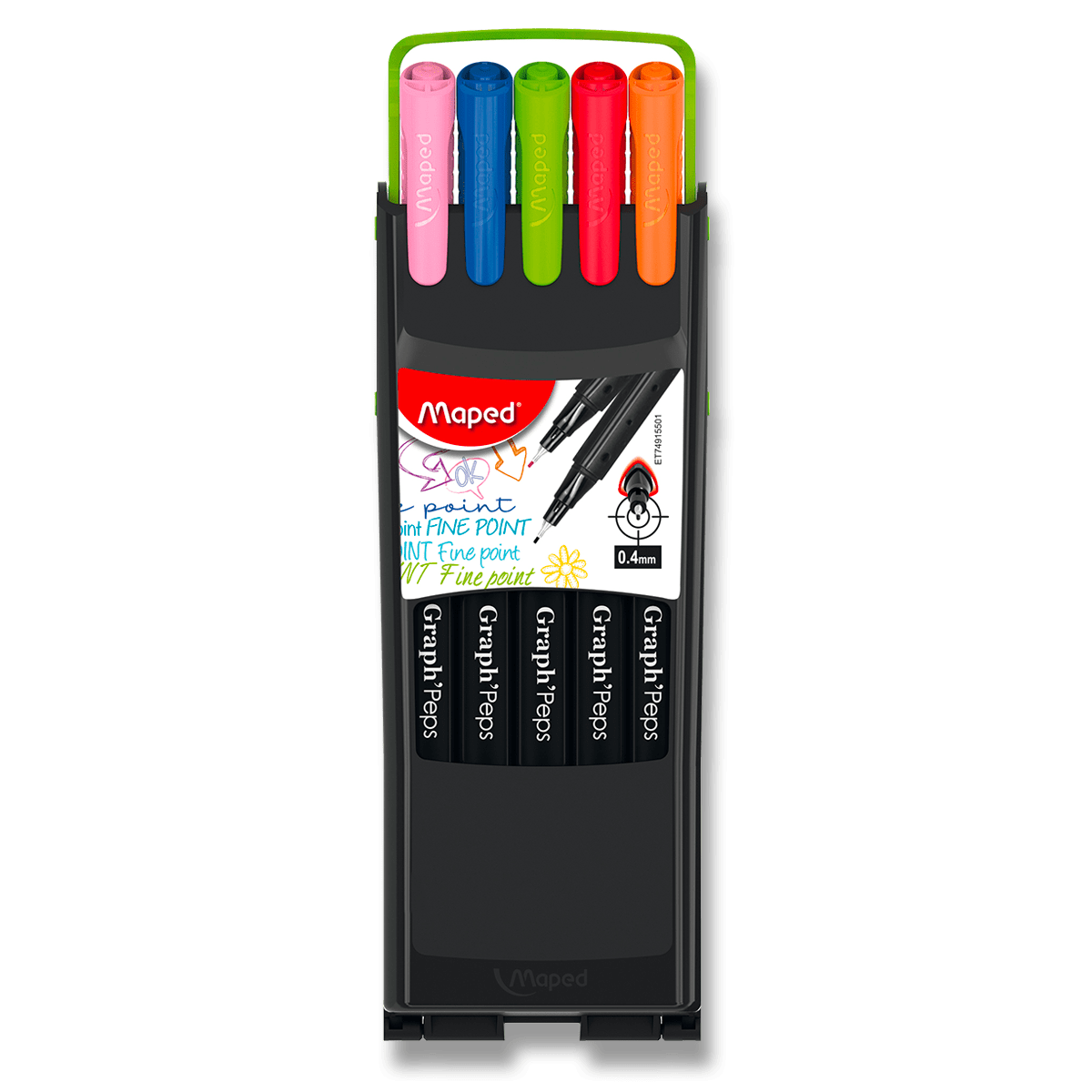Fotografie Linery Maped Graph'Peps Compact sada 10 barev