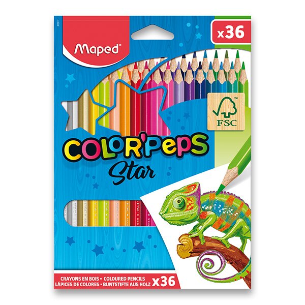 Fotografie MAPED - Pastelky COLOR\'PEPS 36 ks