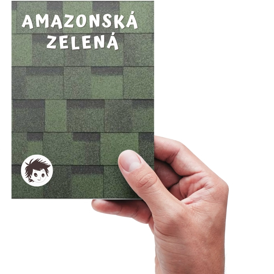 Střešní krytina ŠINDEL dvouvrstvý laminovaný Barva: amazonská zelená