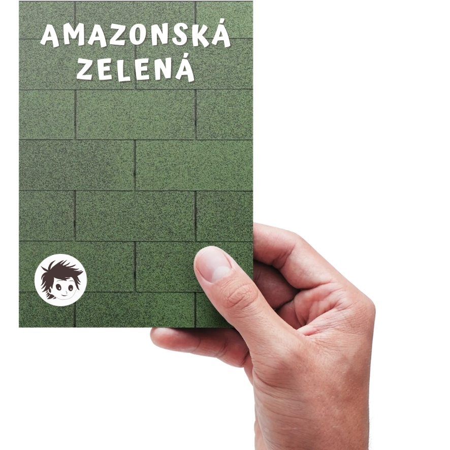 Střešní krytina ŠINDEL obdélník Barva: amazonská zelená