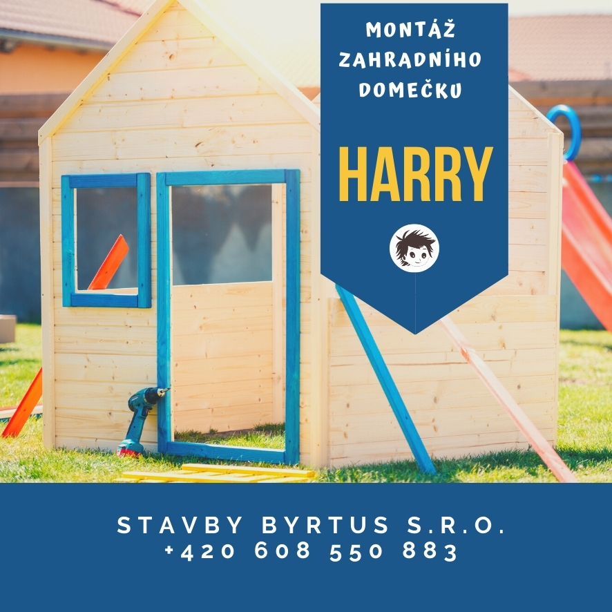 Montáž dětského domečku Typ domku: HARRY