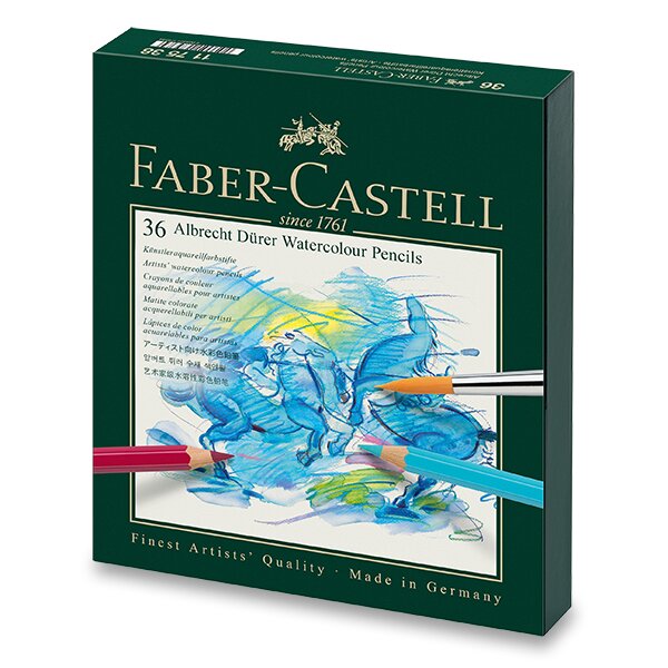 Fotografie Akvarelové pastelky Faber-Castell Albrecht Dürer 117538 studio box, 36 barev