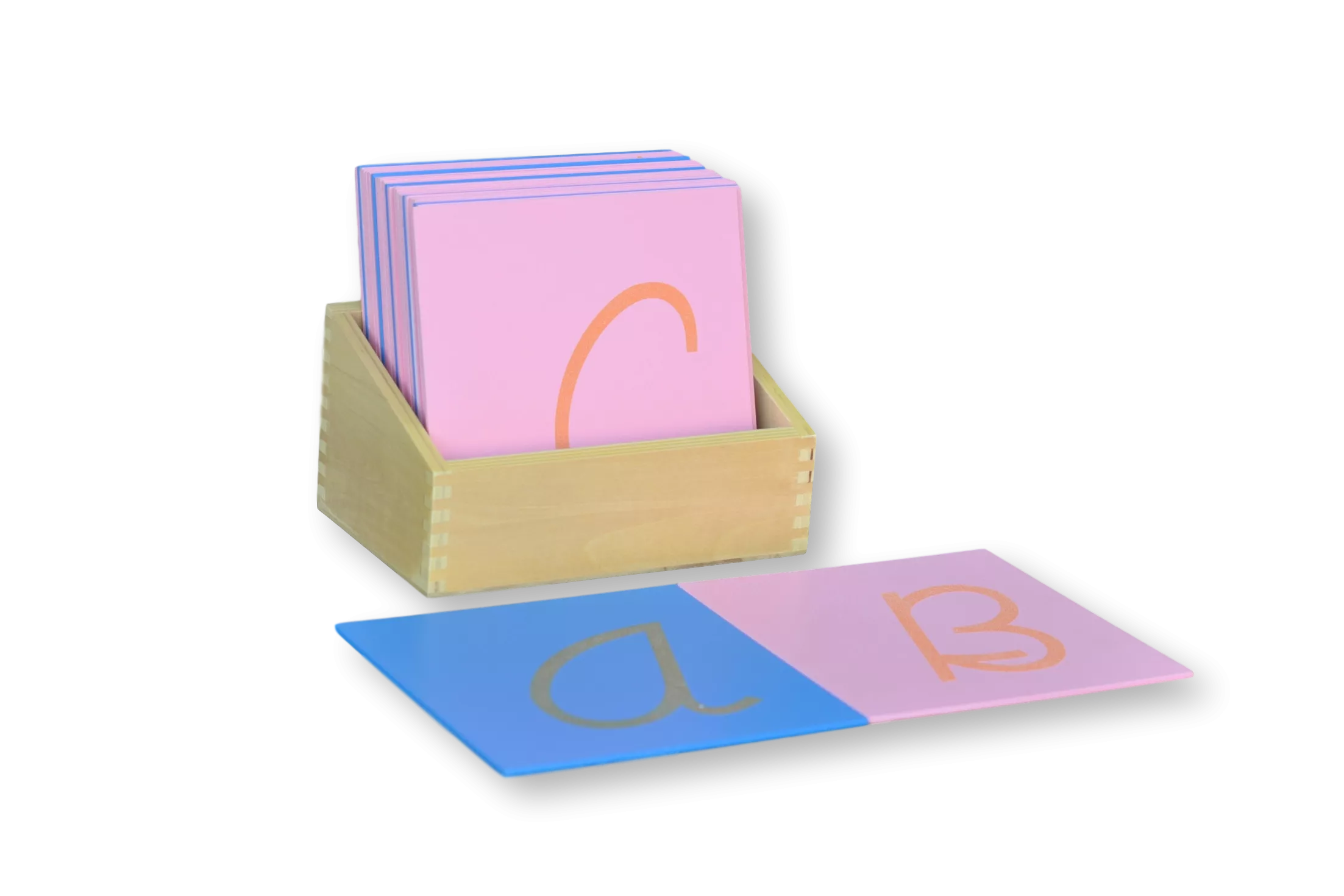 Montessori Hmatová písmena (psací písmo - velké (americká norma)