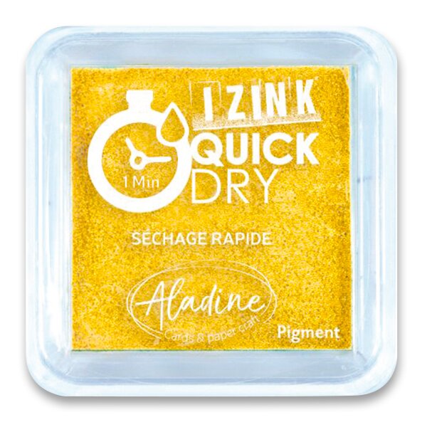 Fotografie Razítkovací polštářek Aladine Izink Quick Dry žlutá