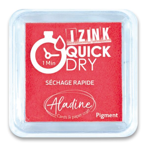 Razítkovací polštářek Aladine Izink Quick Dry Barva: červená
